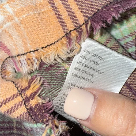 BDG Robbie Plaid Flannel Button-Up Shirt - Picture 5 of 7